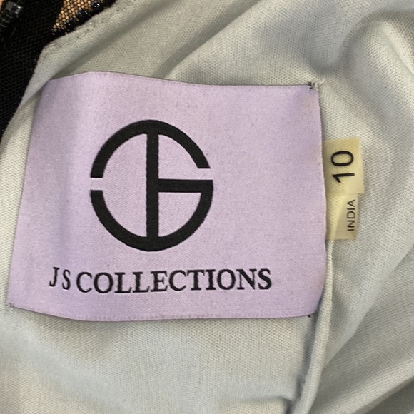 Size 10 lined beaded just above the knee cocktail dress. - Picture 5 of 7